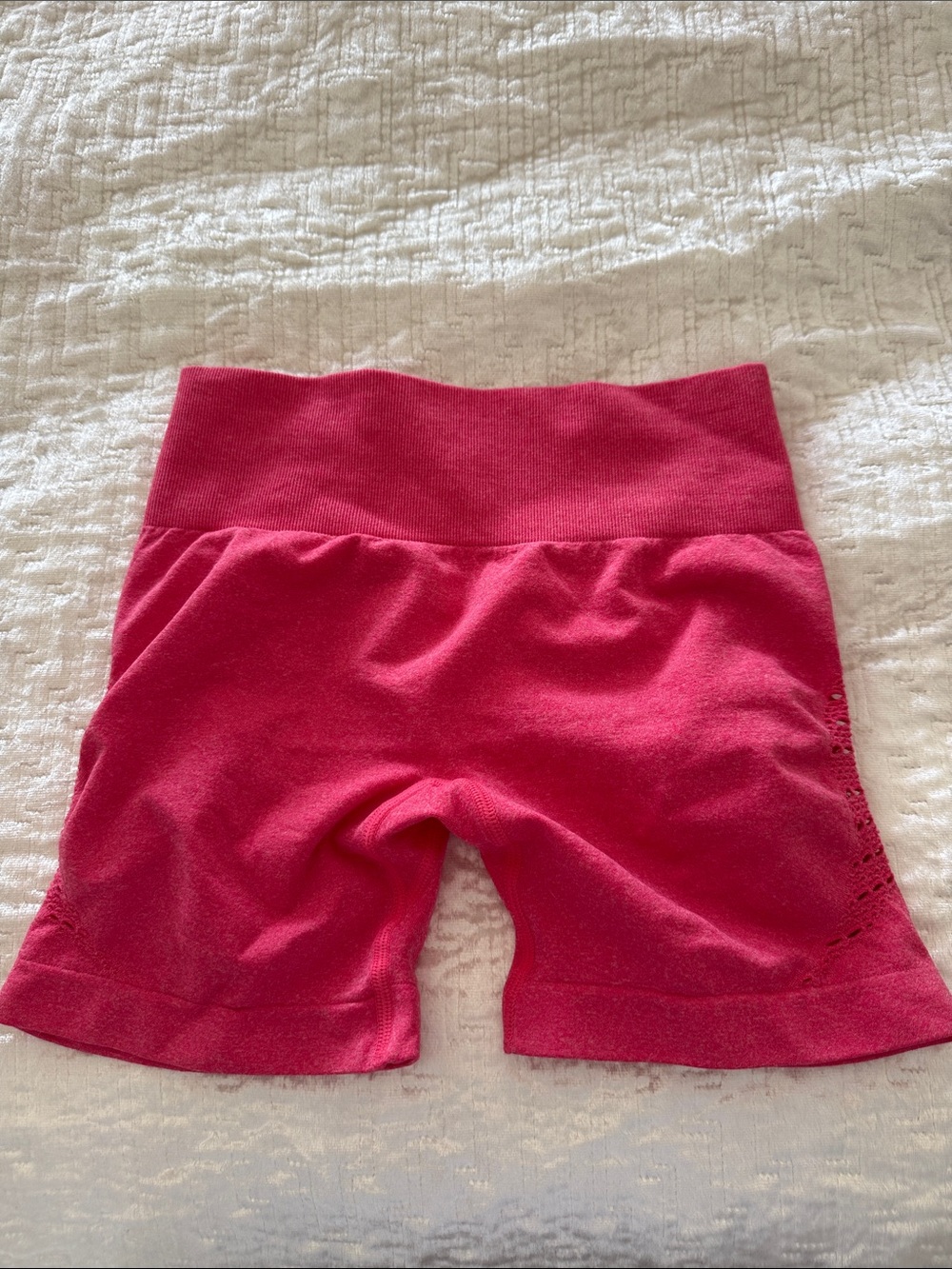 Women's Athletic Seamless High-Waist Shorts - Pink